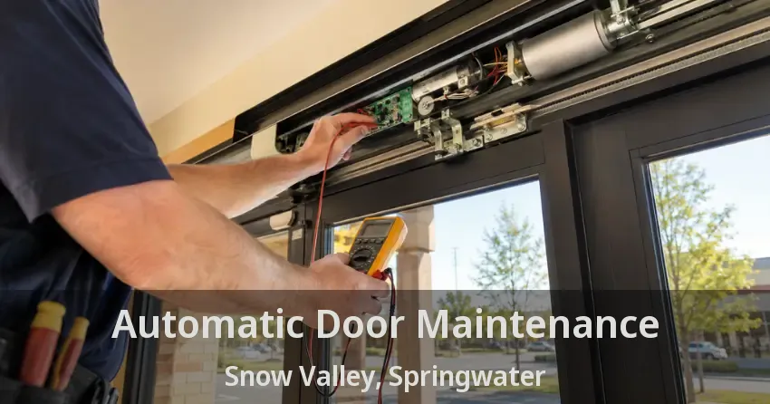 Automatic Door Maintenance Snow Valley, Springwater - ON