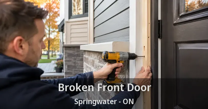 Broken Front Door Springwater - ON