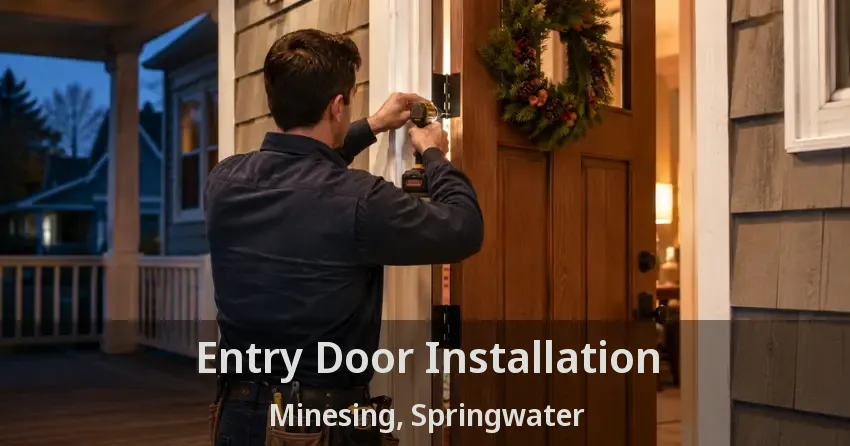Entry Door Installation Minesing, Springwater - ON