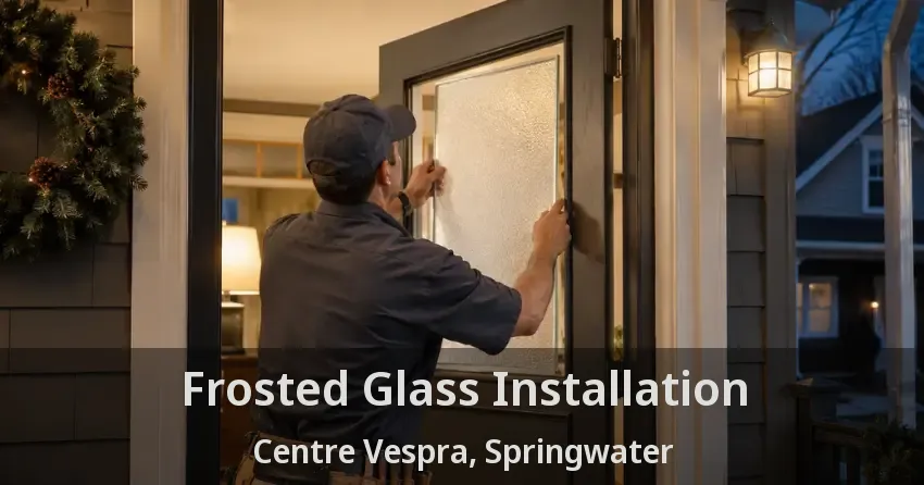 Frosted Glass Installation Centre Vespra, Springwater - ON