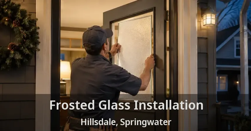 Frosted Glass Installation Hillsdale, Springwater - ON