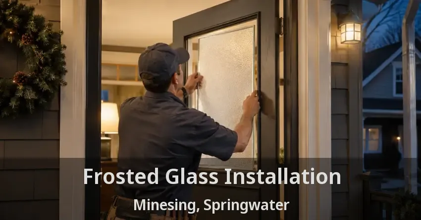 Frosted Glass Installation Minesing, Springwater - ON