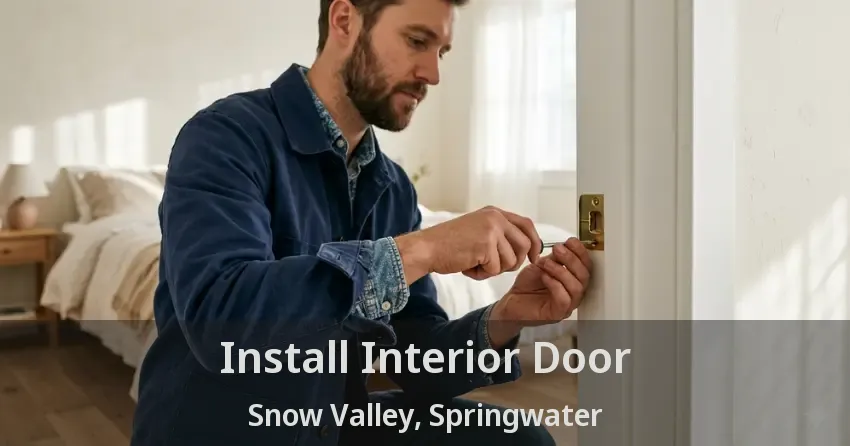 Install Interior Door Snow Valley, Springwater - ON