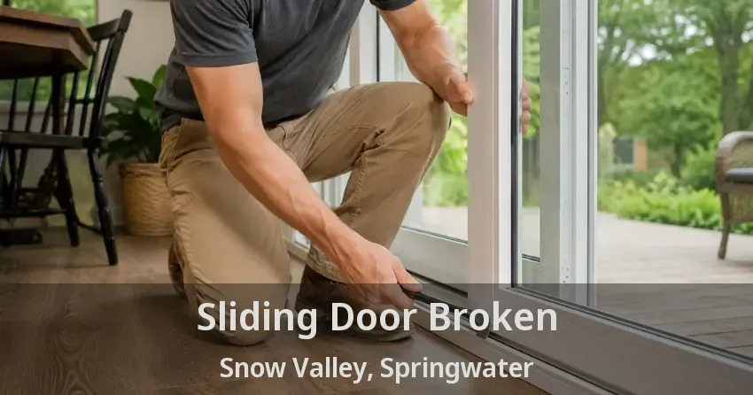 Sliding Door Broken Snow Valley, Springwater - ON