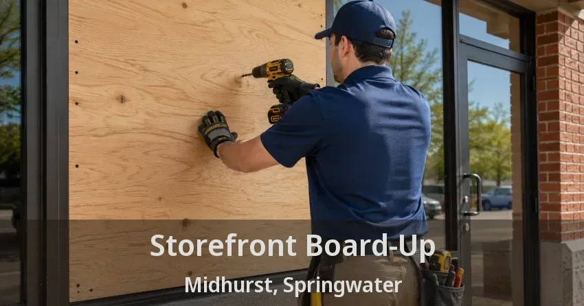 Storefront Board-Up Midhurst, Springwater - ON