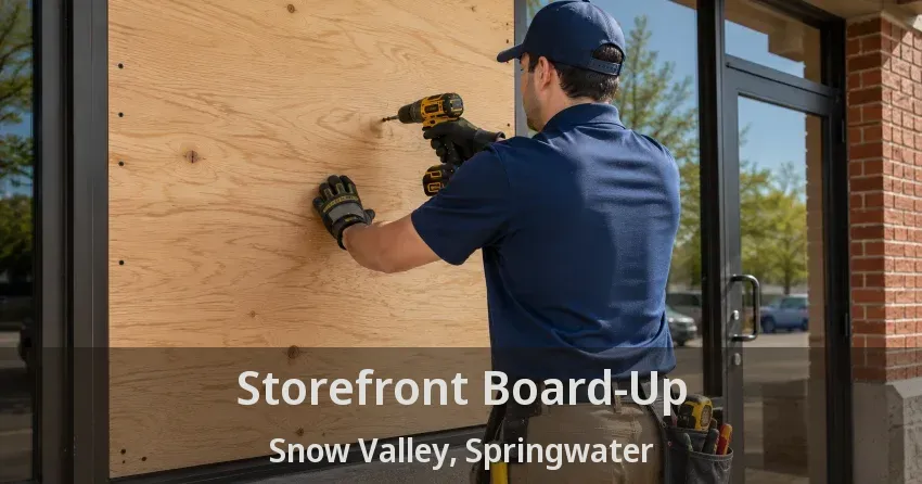 Storefront Board-Up Snow Valley, Springwater - ON