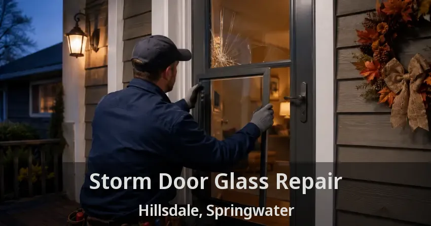 Storm Door Glass Repair Hillsdale, Springwater - ON