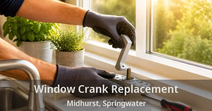 Window Crank Replacement Midhurst, Springwater - ON