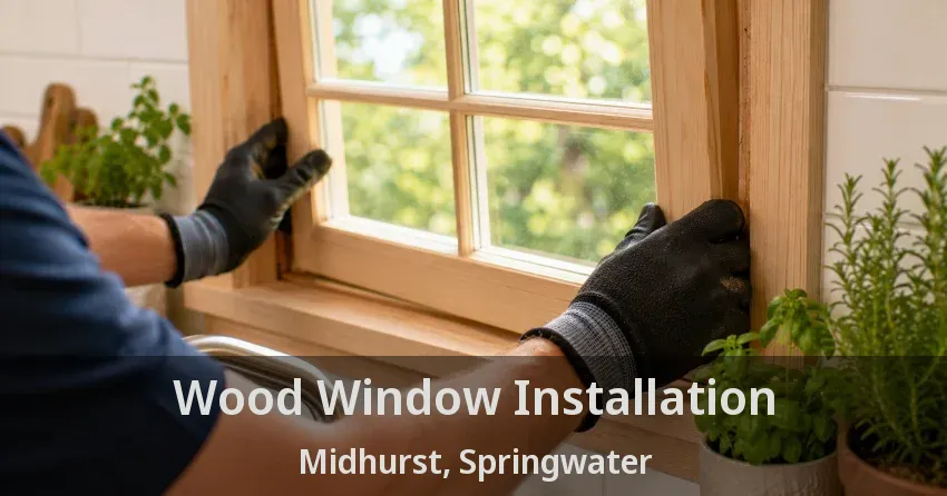 Wood Window Installation Midhurst, Springwater - ON