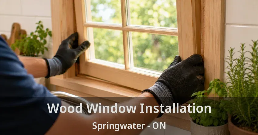 Wood Window Installation Springwater - ON