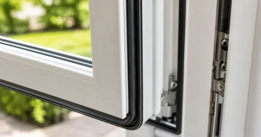 casement window cranked fully open in a Springwater home