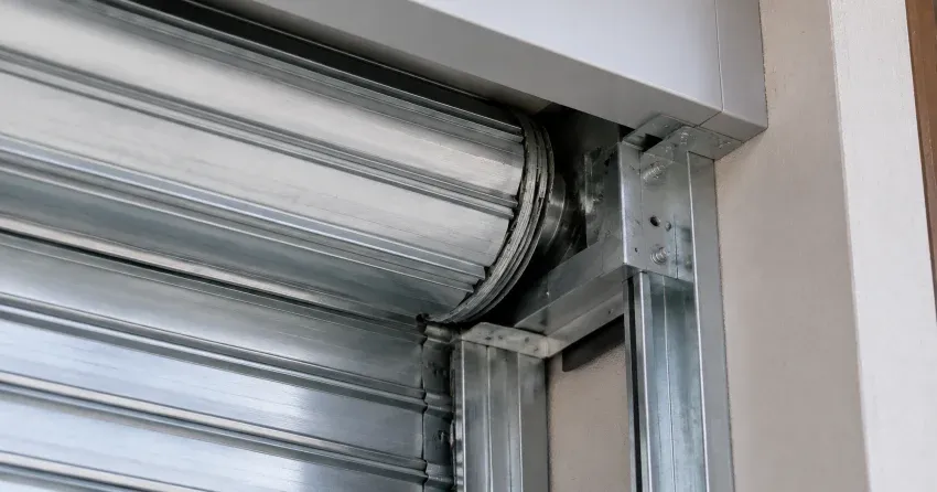 automatic storefront door technician servicing motor and sensor in Springwater
