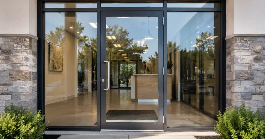 glass door installation sliding patio door in Midhurst, Springwater