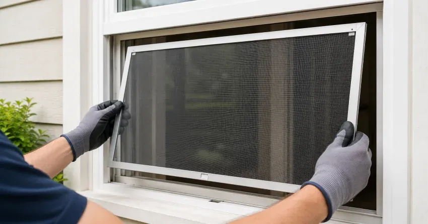 technician repairing a window sash and balance system in Phelpston, Springwater