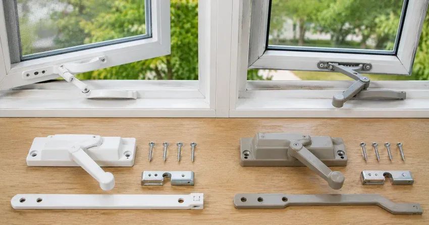 new casement window crank operator installed in Midhurst, Springwater home